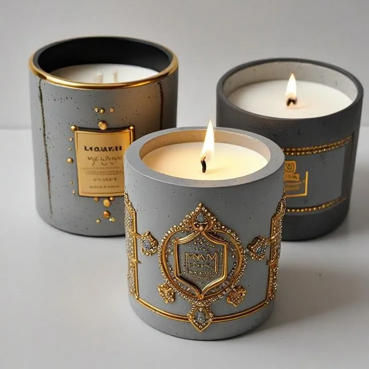 [AOC-03-001-0001] شمعة معطرة زجاجية متوسطة 200جم